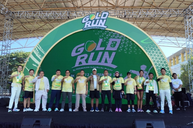 GoldRun Pegadaian Makassar Disambut Antusias, Jumlah Peserta Bakal Ditambah Tahun Depan