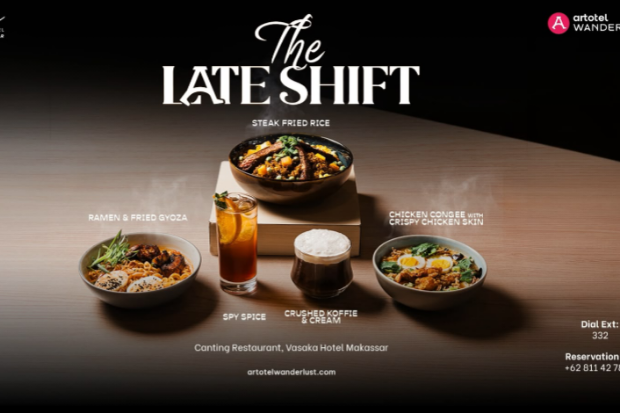 Vasaka Hotel Makassar Tawarkan Pengalaman Comfort Food Lewat The Late Shift