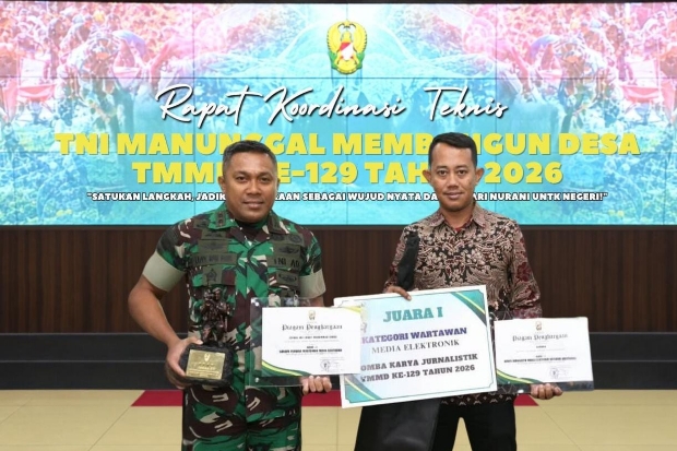 Kodim 1407/Bone Juara 1 TMMD ke-129, Dandim Terima Penghargaan Kasad