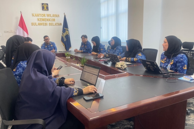 Kemenkum Sulsel Gelar Pemantauan Manajemen Risiko Triwulan III