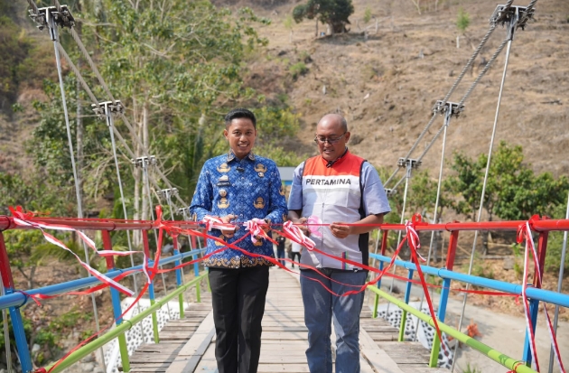 Pertamina Resmikan Jembatan Kaluppini, Akses Pendidikan dan Ekonomi Warga Makin Lancar