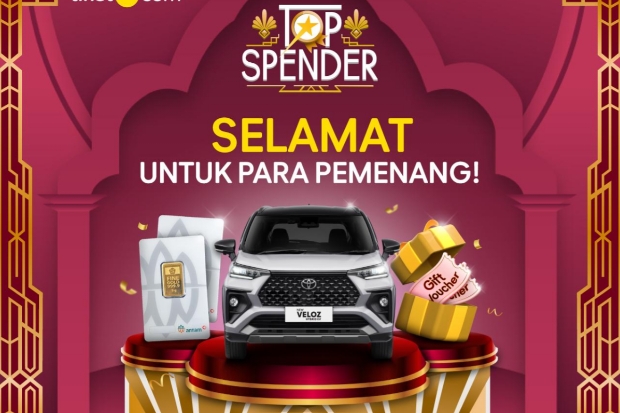 Berlibur Makin Cerdas, Pemenang tiket.com Top Spender Bawa Pulang Toyota Veloz Hybrid