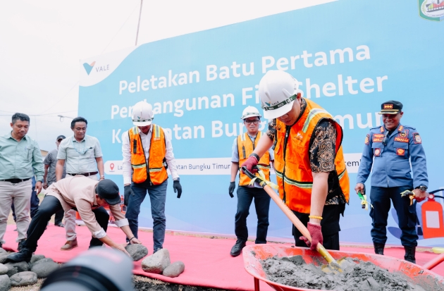 Bangun Fire Shelter Pertama di Bungku Timur, PT Vale Perkuat Kesiapsiagaan Darurat Kebakaran