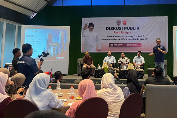 Prabowonomic dan Ekonomi Konstitusi Dibedah di Makassar, Panji Bangsa Dorong Potensi Anak Muda