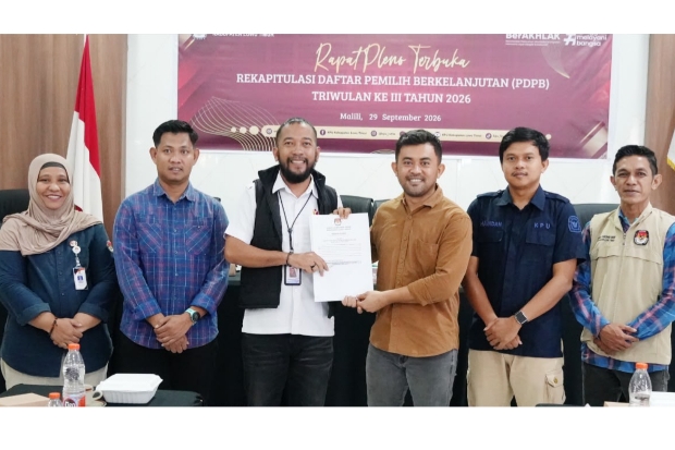 KPU Luwu Timur Tetapkan 237.754 Pemilih Berkelanjutan Triwulan III 2026