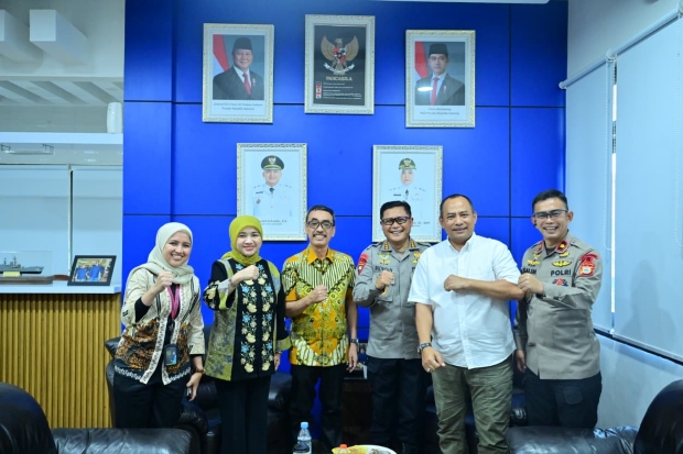Dansat Brimob Temui Dirut PDAM Makassar, Bahas Sinergi Kegiatan Sosial