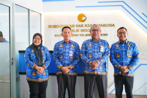 Perkuat Silaturahmi, Andi Basmal Kunjungi Kakanwil Kementerian HAM Sulsel