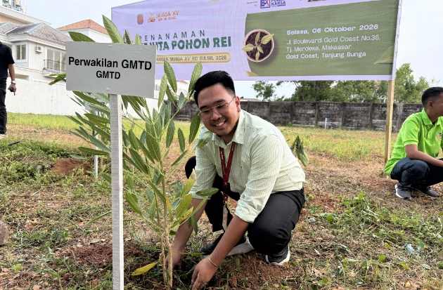 GMTD dan REI Sulsel Perkuat Komitmen Hijau Lewat Gerakan Sejuta Pohon