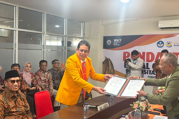 Prof Suwardi Annas Diantar Ketua PWNU Sulsel Daftar Pilrek UNM, Kantongi 30% Dukungan Voters