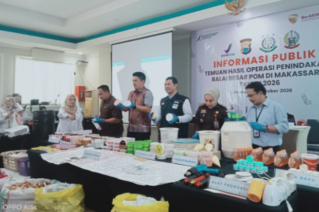Kosmetik Ilegal Bermerkuri Diproduksi di Gowa, Omzet Rp100 Juta per Pekan