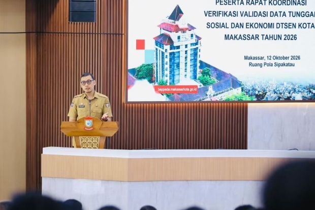Pemkot Makassar Perkuat Akurasi DTSEN, Pastikan Program Sosial Tepat Sasaran
