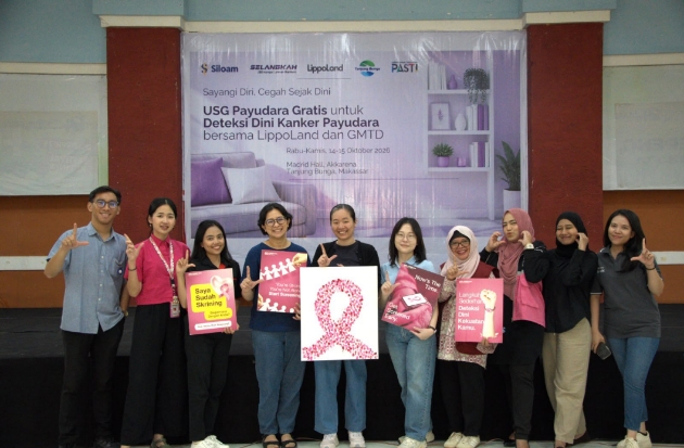 Siloam Hospitals & GMTD Fasilitasi Skrining Kanker Payudara Gratis bagi Perempuan Makassar