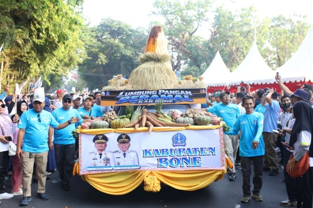 Bone Juara I Kirab Swasembada Pangan Sulsel