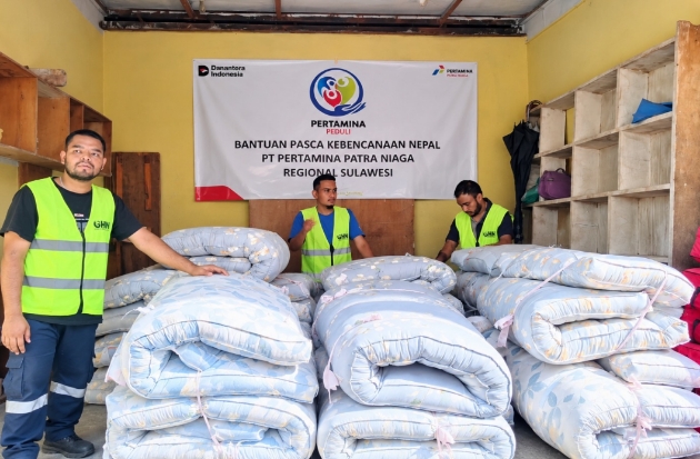 Pertamina Sulawesi Salurkan Bantuan untuk Penyintas Banjir Bandang di Nepal