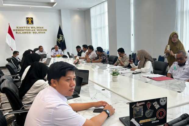 Kemenkum Sulsel Matangkan Rancangan Perubahan Perumda Air Minum Tirta Bantimurung
