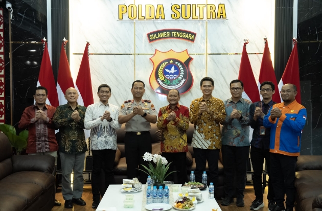 Sinergi PLN dan Polda Sultra Diperkuat demi Kelancaran Proyek Kelistrikan