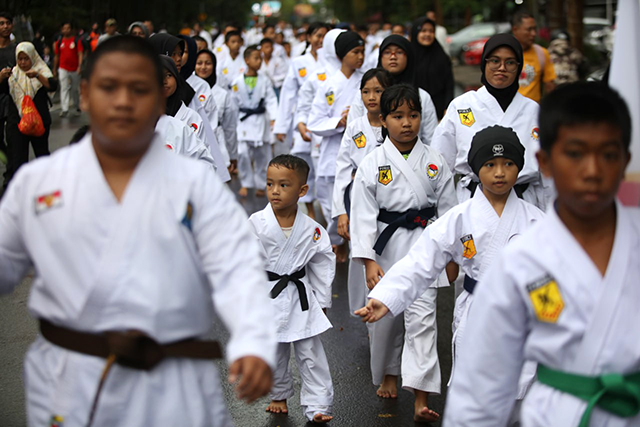 Ribuan Karateka Mengikuti Gashuku dan Ujian Akbar Se-Sulawesi Selatan