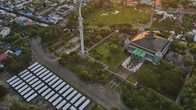 Lapak Bazar Ramadhan Al-Markaz Mulai Dibangun