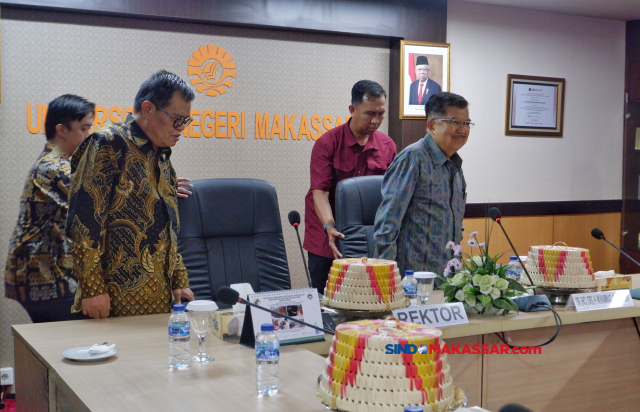 JK bertandang ke UNM dalam rangka “Bincang Entrepreneurship” bersama unsur pimpinan UNM.