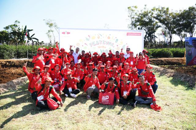 Suasana Festival Panen Makmur, acara yang digelar oleh brand Cap Panah Merah, Selasa (23/07) di Takalar, Sulawesi Selatan, yang mengusung tema utama #CaraBisaPanenMakmur.