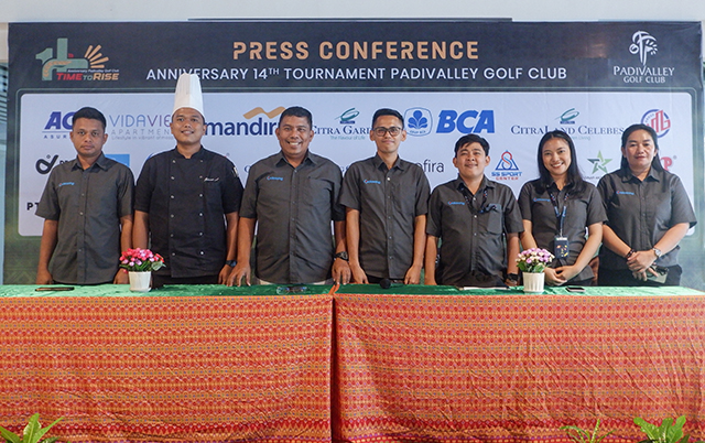 Para panitia perayaan HUT Padivalley ke-14 yang akan menggelar Turnamen Golf Bertema “Time to Rise”.