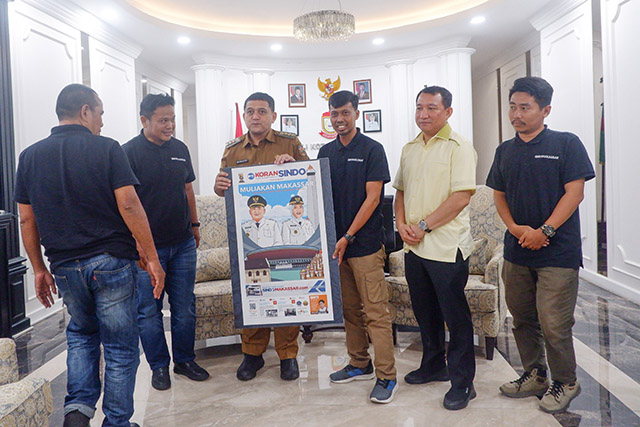 Silaturahmi Sindo Makassar dengan Wali Kota Pererat Sinergi Media dan Pemkot