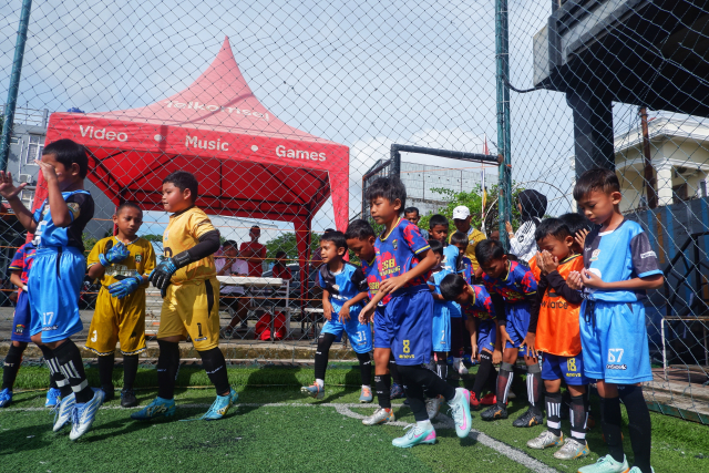 Bassogi Kids Football Tournament resmi bergulir di Bassogi Soccer, Jalan Letjen Hertasning, Makassar.