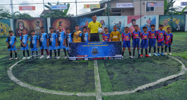 Bassogi Kids Football Tournament resmi bergulir di Bassogi Soccer, Jalan Letjen Hertasning, Makassar.