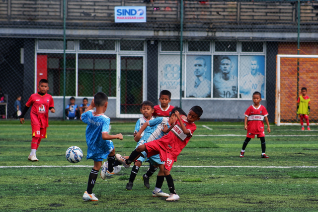 Bassogi Kids Football Tournament resmi bergulir di Bassogi Soccer, Jalan Letjen Hertasning, Makassar.